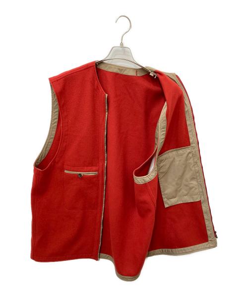NICENESS（ナイスネス）NICENESS (ナイスネス) ウールライナーベスト レッド サイズ:Lの古着・服飾アイテム