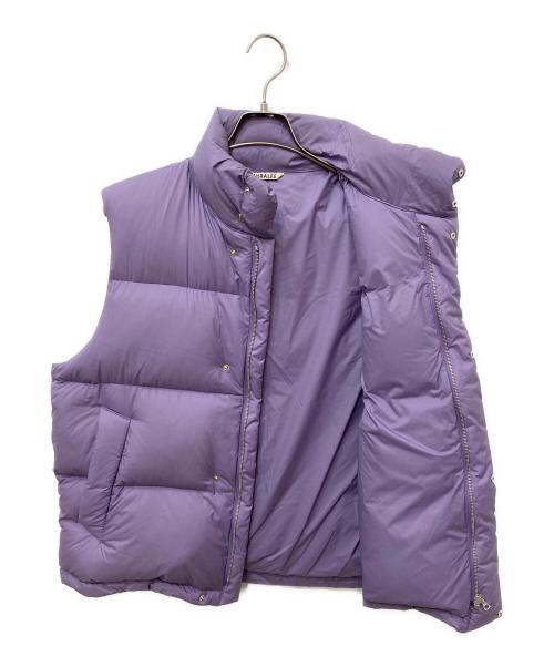 AURALEE（オーラリー）AURALEE (オーラリー) SUPER LIGHT NYLON RIPSTOP DOWN VEST パープル サイズ:3の古着・服飾アイテム