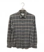 Maison Margielaメゾンマルジェラ）の古着「cotton check shirt」｜グレー