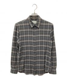 Maison Margiela（メゾンマルジェラ）の古着「cotton check shirt」｜グレー