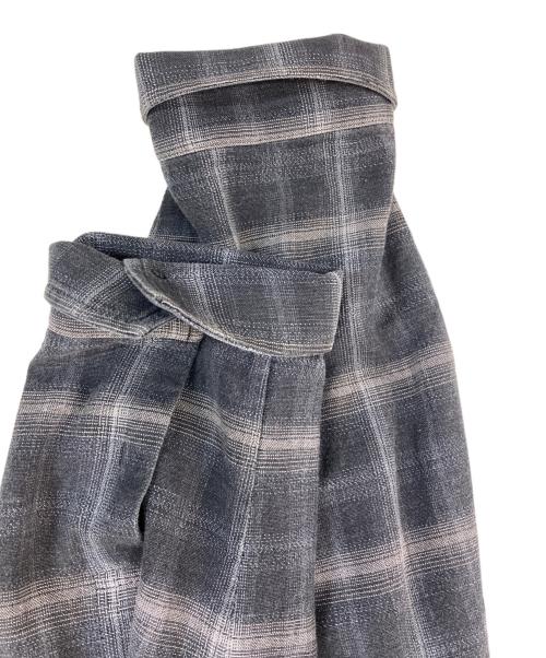 Maison Margiela（メゾンマルジェラ）Maison Margiela (メゾンマルジェラ) cotton check shirt グレー サイズ:46の古着・服飾アイテム