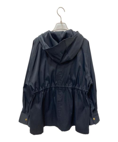 Spick and Span（スピック＆スパン）Spick and Span (スピック＆スパン) 撥水ツイルフーデッドブルゾン ブラック サイズ:38の古着・服飾アイテム