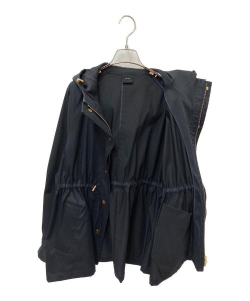 Spick and Span（スピック＆スパン）Spick and Span (スピック＆スパン) 撥水ツイルフーデッドブルゾン ブラック サイズ:38の古着・服飾アイテム