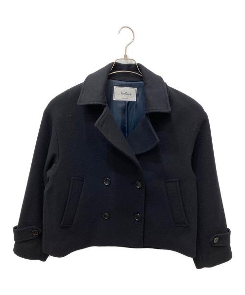 NOLLEY'S（ノーリーズ）NOLLEY'S (ノーリーズ) ウールカシミヤダブルブレストコート ネイビー サイズ:38の古着・服飾アイテム