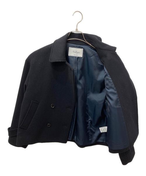 NOLLEY'S（ノーリーズ）NOLLEY'S (ノーリーズ) ウールカシミヤダブルブレストコート ネイビー サイズ:38の古着・服飾アイテム
