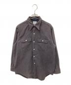 MADISON BLUEマディソンブルー）の古着「HAMPTON BACK SATIN SHIRT」｜グレー