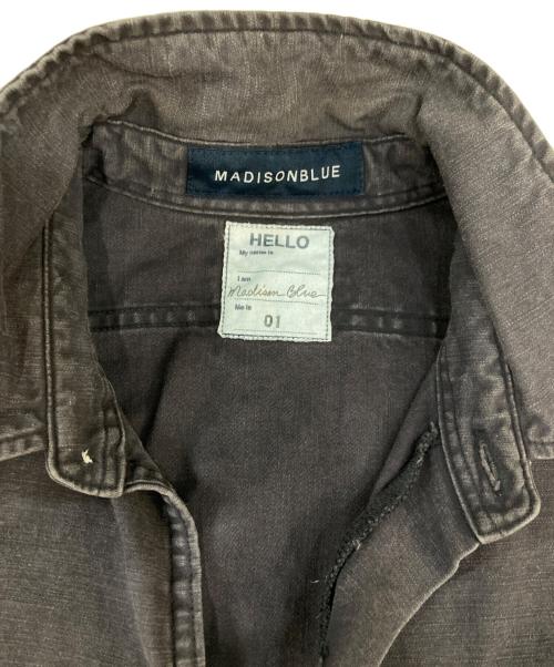 MADISON BLUE（マディソンブルー）MADISON BLUE (マディソンブルー) HAMPTON BACK SATIN SHIRT グレー サイズ:1の古着・服飾アイテム