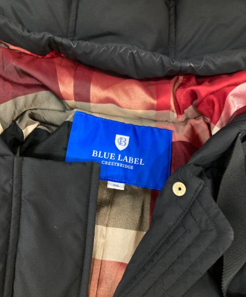 BLUE LABEL CRESTBRIDGE（ブルーレーベルクレストブリッジ）BLUE LABEL CRESTBRIDGE (ブルーレーベルクレストブリッジ) 中綿ジャケット ブラック サイズ:38の古着・服飾アイテム