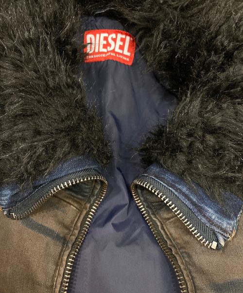 DIESEL（ディーゼル）DIESEL (ディーゼル) W-JOHNS　中綿ジャケット ブラック サイズ:50.の古着・服飾アイテム