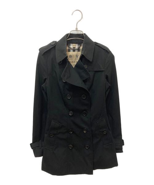 BURBERRY（バーバリー）BURBERRY (バーバリー) ショートトレンチコート ブラック サイズ:38の古着・服飾アイテム