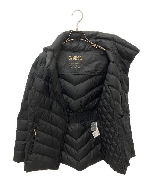 MICHAEL KORS（マイケルコース）MICHAEL KORS (マイケルコース) フーデットダウンジャケット ブラック サイズ:Mの古着・服飾アイテム