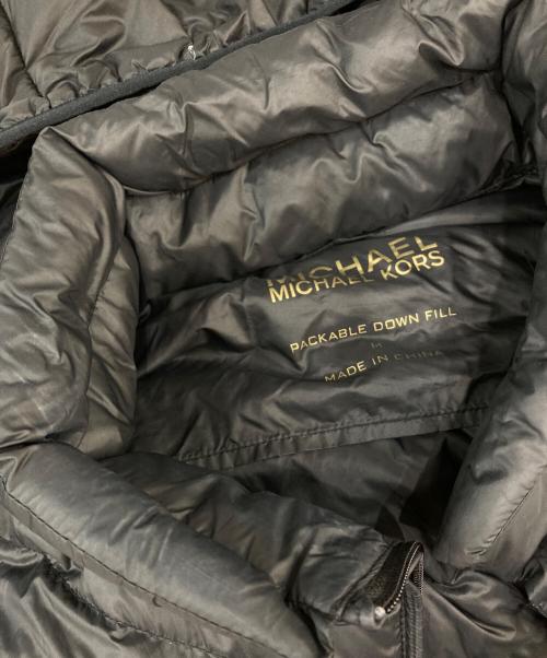 MICHAEL KORS（マイケルコース）MICHAEL KORS (マイケルコース) フーデットダウンジャケット ブラック サイズ:Mの古着・服飾アイテム