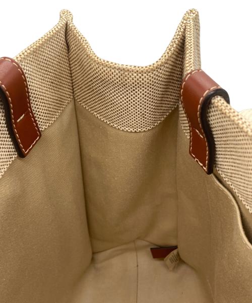 Chloe（クロエ）Chloe (クロエ) ミディアムキャンバストートバッグ　woody ブラウンの古着・服飾アイテム