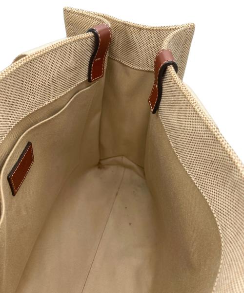 Chloe（クロエ）Chloe (クロエ) ミディアムキャンバストートバッグ　woody ブラウンの古着・服飾アイテム