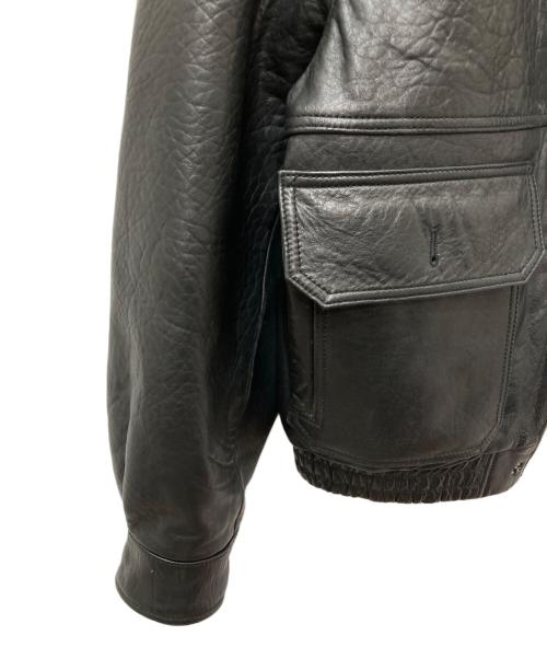 JOURNAL STANDARD（ジャーナルスタンダード）JOURNAL STANDARD (ジャーナルスタンダード) ラム ダッド レザー ヴィンテージジャケット ブラック サイズ:Mの古着・服飾アイテム