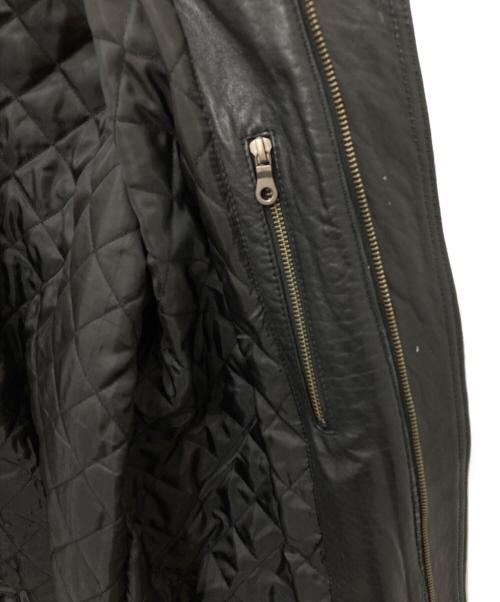 JOURNAL STANDARD（ジャーナルスタンダード）JOURNAL STANDARD (ジャーナルスタンダード) ラム ダッド レザー ヴィンテージジャケット ブラック サイズ:Mの古着・服飾アイテム