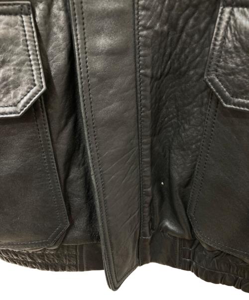 JOURNAL STANDARD（ジャーナルスタンダード）JOURNAL STANDARD (ジャーナルスタンダード) ラム ダッド レザー ヴィンテージジャケット ブラック サイズ:Mの古着・服飾アイテム
