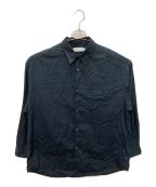 Graphpaperグラフペーパー）の古着「Broad L/S Oversized Regular Collar Shirt」｜ネイビー