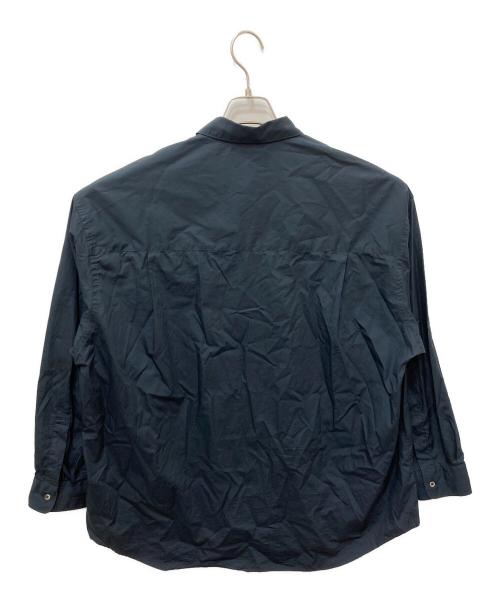 Graphpaper（グラフペーパー）Graphpaper (グラフペーパー) Broad L/S Oversized Regular Collar Shirt ネイビー サイズ:1の古着・服飾アイテム