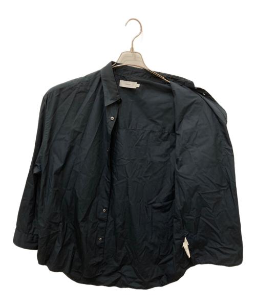 Graphpaper（グラフペーパー）Graphpaper (グラフペーパー) Broad L/S Oversized Regular Collar Shirt ネイビー サイズ:1の古着・服飾アイテム