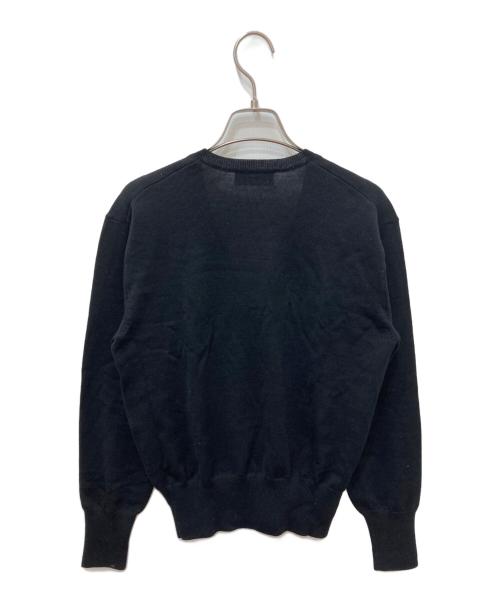 SINME（シンメ）SINME (シンメ) Vネックニット ブラック サイズ:Mの古着・服飾アイテム