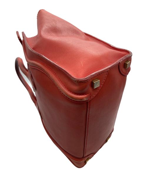 CELINE（セリーヌ）CELINE (セリーヌ) レザー ラゲージ トートバッグ レッドの古着・服飾アイテム