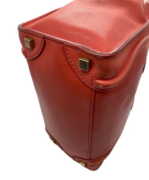 CELINE（セリーヌ）CELINE (セリーヌ) レザー ラゲージ トートバッグ レッドの古着・服飾アイテム