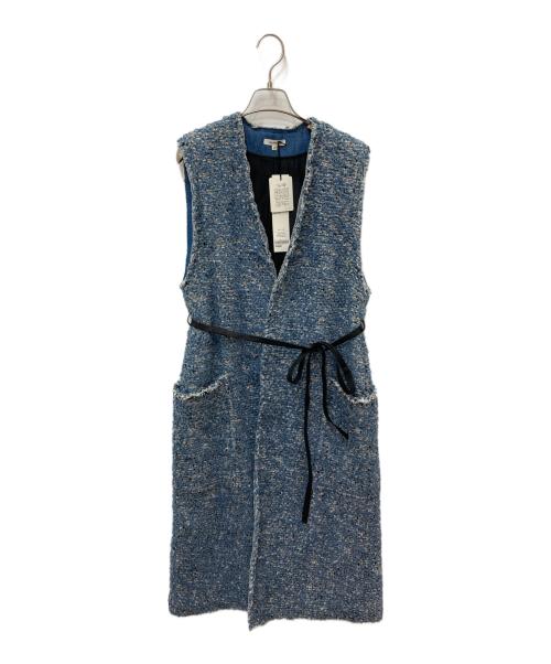 BLAMINK（ブラミンク）BLAMINK (ブラミンク) ロングジレ ブルー サイズ:36 未使用品の古着・服飾アイテム