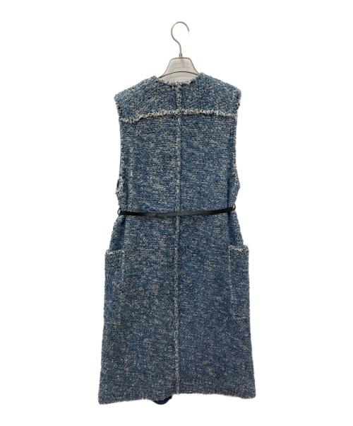 BLAMINK（ブラミンク）BLAMINK (ブラミンク) ロングジレ ブルー サイズ:36 未使用品の古着・服飾アイテム