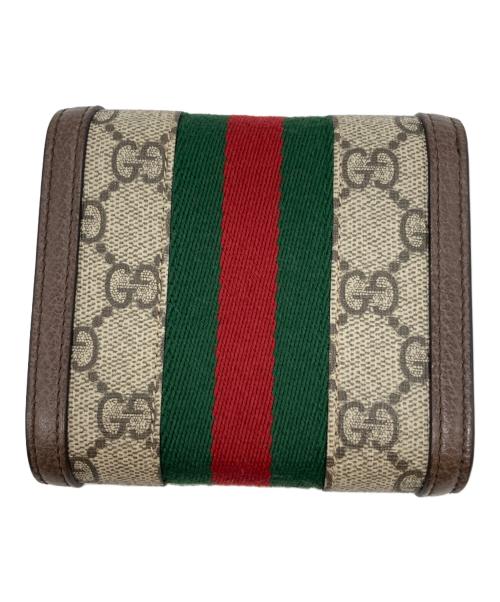 GUCCI（グッチ）GUCCI (グッチ) コンパクトウォレット　オフィディア ブラウンの古着・服飾アイテム