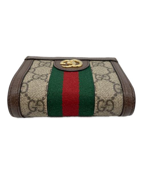 GUCCI（グッチ）GUCCI (グッチ) コンパクトウォレット　オフィディア ブラウンの古着・服飾アイテム