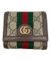 GUCCI（グッチ）の古着「コンパクトウォレット　オフィディア」｜ブラウン