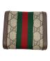 GUCCI (グッチ) コンパクトウォレット　オフィディア ブラウン：30000円