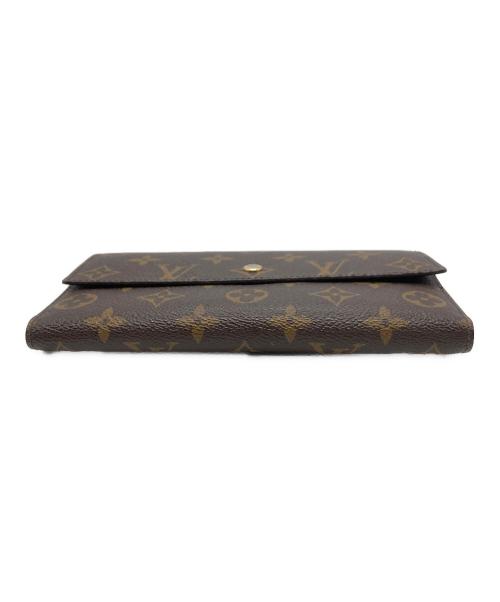LOUIS VUITTON（ルイ ヴィトン）LOUIS VUITTON (ルイ ヴィトン) 3つ折り財布　モノグラム　ポルトトレゾール・インターナショナル ブラウンの古着・服飾アイテム