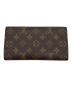 LOUIS VUITTON (ルイ ヴィトン) 3つ折り財布　モノグラム　ポルトトレゾール・インターナショナル ブラウン：20000円