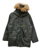 AVIREXアヴィレックス）の古着「N-3B VINTAGE フライトジャケット」｜カーキ