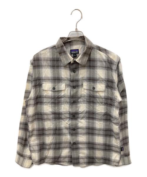 Patagonia（パタゴニア）Patagonia (パタゴニア) M'S L/S BUCKSHOT SHIRT ベージュ サイズ:Mの古着・服飾アイテム