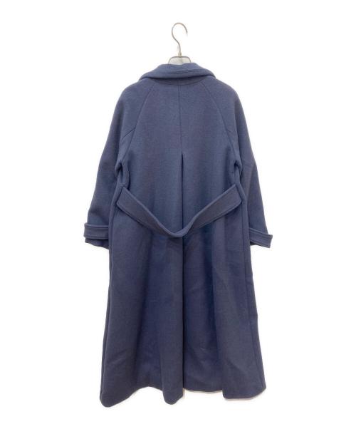 COHINA（コヒナ）COHINA (コヒナ) バックフレアチェスターコート ブルー サイズ:XSの古着・服飾アイテム