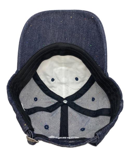 SUPREME（シュプリーム）Supreme (シュプリーム) Sequin Denim Classic Logo  6-Panel Cap インディゴの古着・服飾アイテム