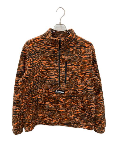 SUPREME（シュプリーム）Supreme (シュプリーム) Polartec Half Zip Pullover Tiger オレンジ サイズ:Mの古着・服飾アイテム