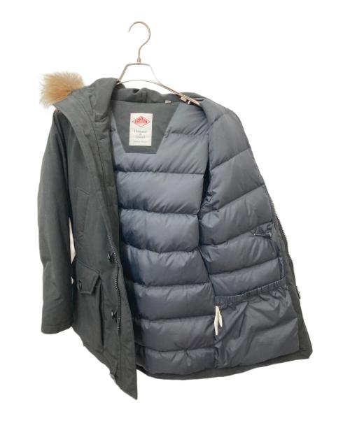 DANTON（ダントン）DANTON (ダントン) ファー付きダウンコート ブラック サイズ:38の古着・服飾アイテム