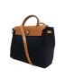 HERMES (エルメス) ショルダーバッグ ブラック×ベージュ □D(2000年製造) エールバッグPM：49800円