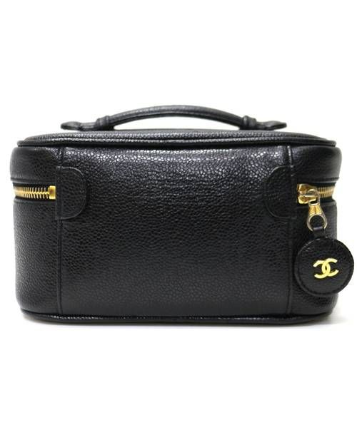 CHANEL（シャネル）CHANEL (シャネル) キャビアスキンバニティバッグ ブラックの古着・服飾アイテム