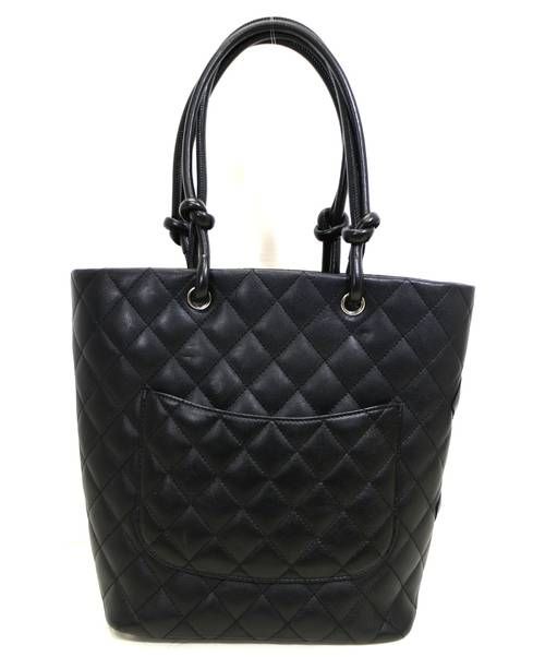 CHANEL（シャネル）CHANEL (シャネル) カンボンライントートバッグ ブラック カンボンラインの古着・服飾アイテム
