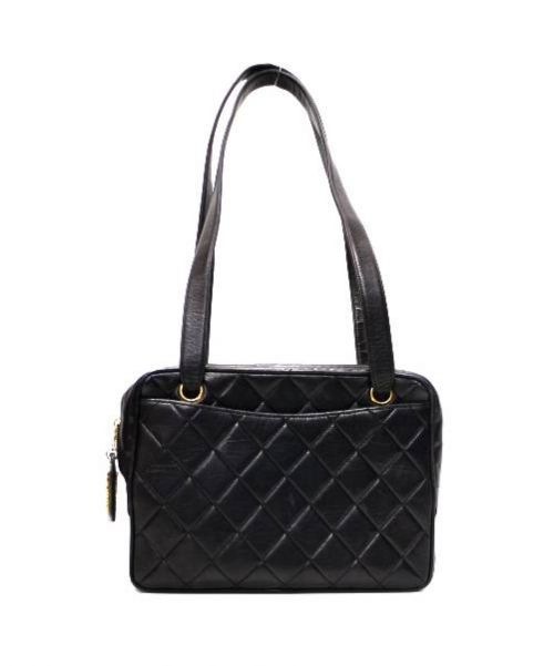 CHANEL（シャネル）CHANEL (シャネル) マトラッセハンドバッグ ブラックの古着・服飾アイテム