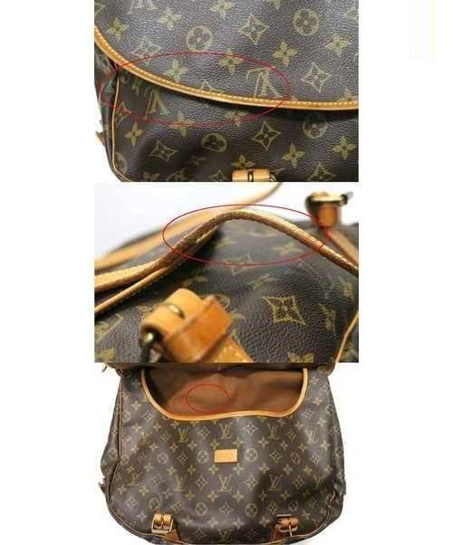 LOUIS VUITTON（ルイ ヴィトン）LOUIS VUITTON (ルイヴィトン) ソミュールGM ブラウン サイズ:GM モノグラム M42252 AR8904の古着・服飾アイテム
