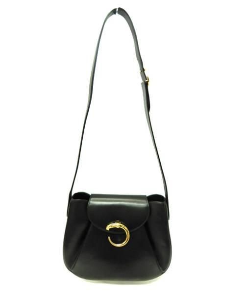 Cartier（カルティエ）Cartier (カルティエ) パンテールショルダーバッグ ブラックの古着・服飾アイテム