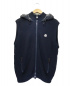 MONCLER（モンクレール）の古着「ニット切替ダウンベスト」｜ネイビー