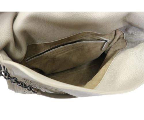 BOTTEGA VENETA（ボッテガベネタ）BOTTEGA VENETA (ボッテガヴェネタ) イントレチャート ナッパチェーンバッグ ベージュ B06391232Bの古着・服飾アイテム