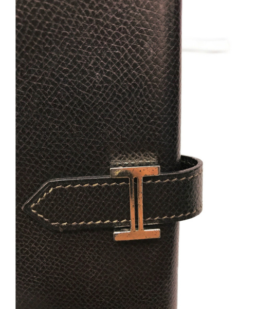 HERMES（エルメス）HERMES (エルメス) ベアン 長財布 ブラウン ベアン 刻印□Fの古着・服飾アイテム